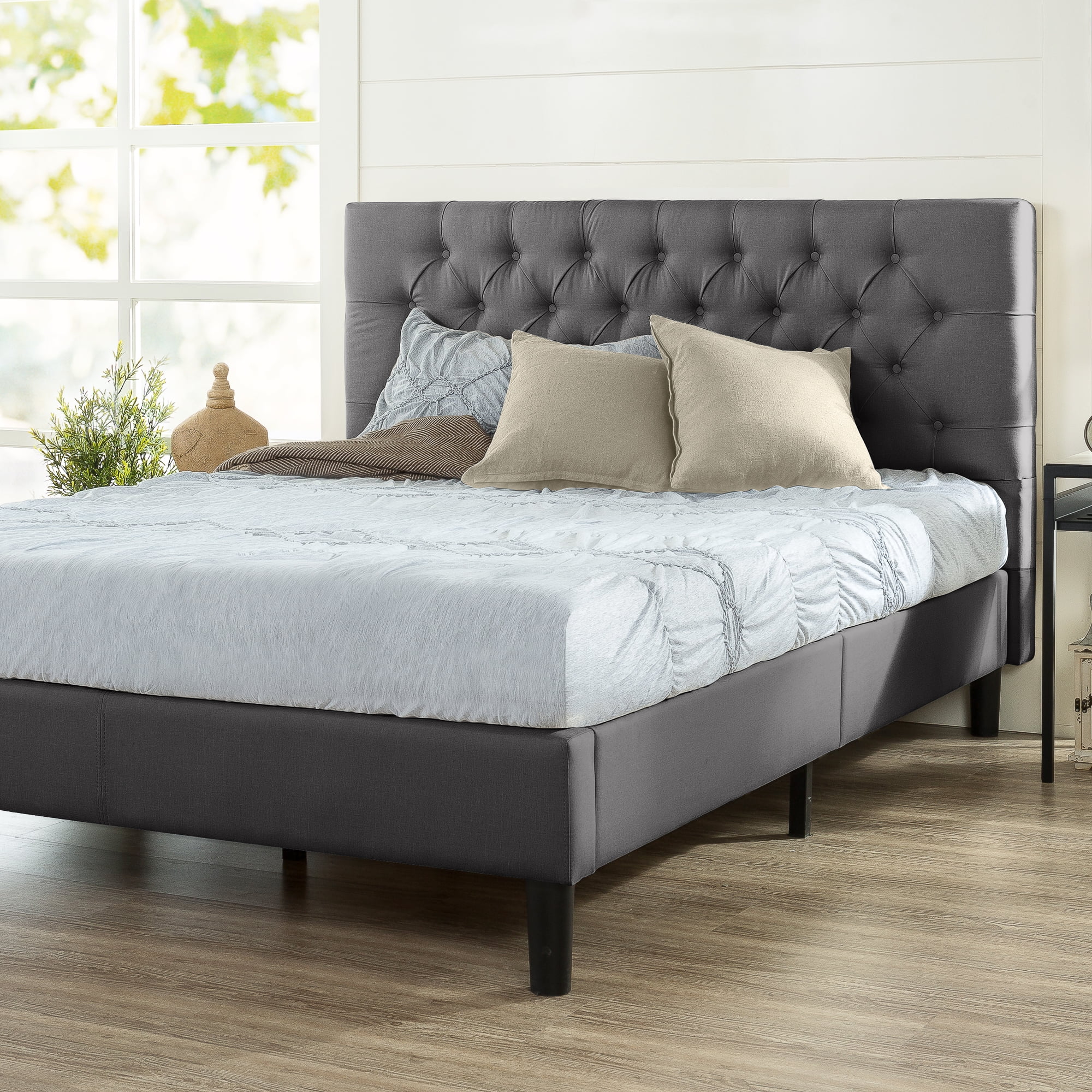 Zinus Misty 43" Upholstered Platform Bed Frame, Full
