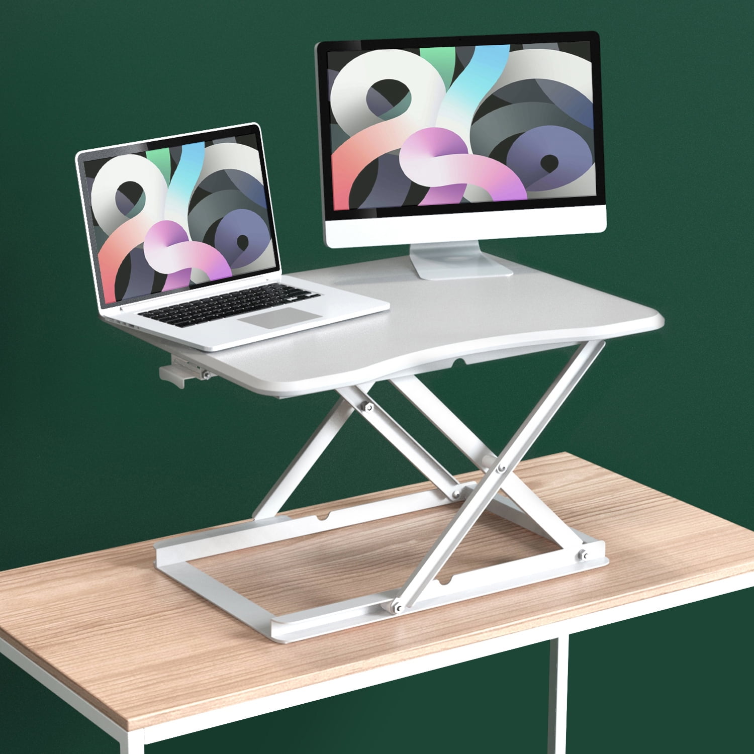 Zinus Molly 28" Standing Desk with Adjustable Height, White