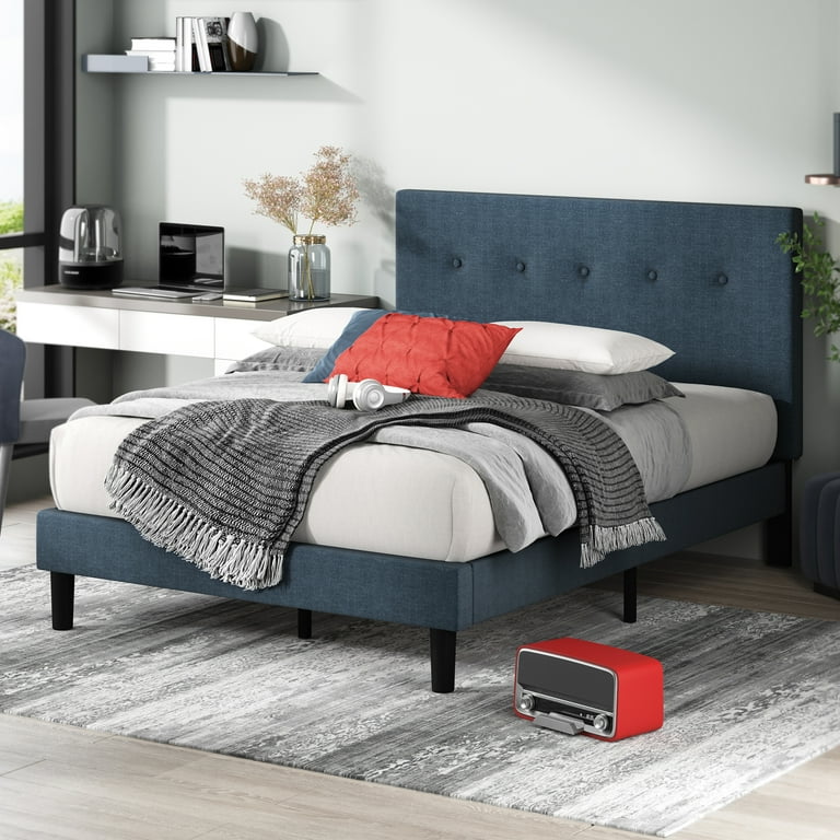 Zinus omkaram upholstered platform on sale bed frame