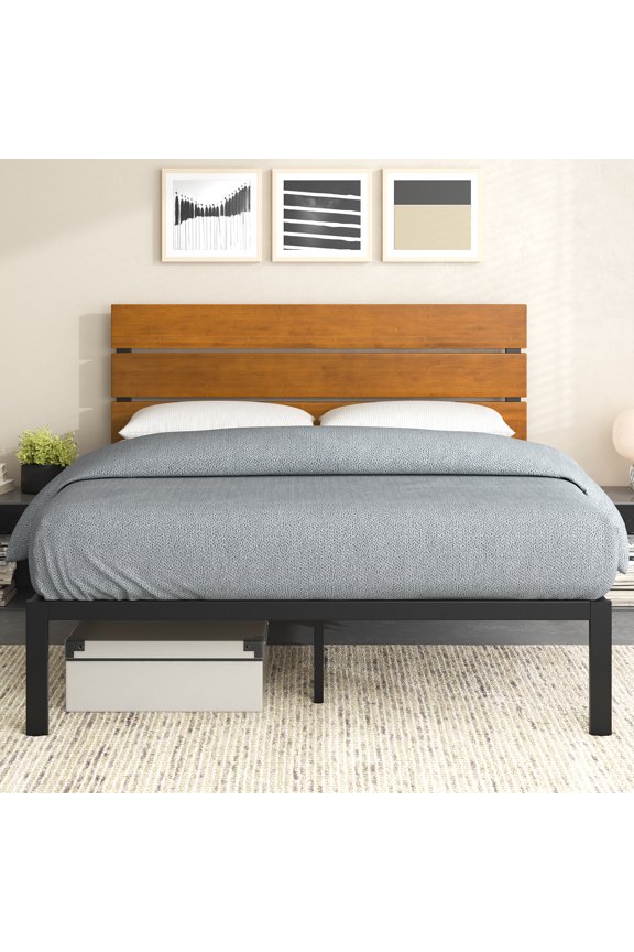 Paul 42" Metal Platform Bed Frame, Full