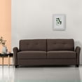 thumbnail image 1 of Zinus Ricardo Fabric Indoor Sofa Couch, Chestnut Brown, 1 of 7