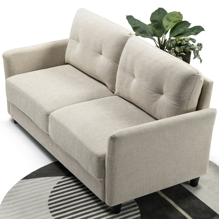 RICARDOソファ2P Zinus Ricardo Fabric Sofa Couch, Beige - Walmart.com