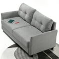 thumbnail image 1 of Zinus Ricardo Fabric Sofa Couch, Soft Grey, 1 of 9