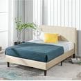 thumbnail image 1 of Zinus Shalini 41" Upholstered Platform Bed, Beige, Full, 1 of 14