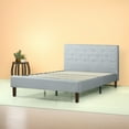 thumbnail image 1 of Zinus Shalini 41" Upholstered Platform Bed, Sage Grey, Queen, 1 of 8
