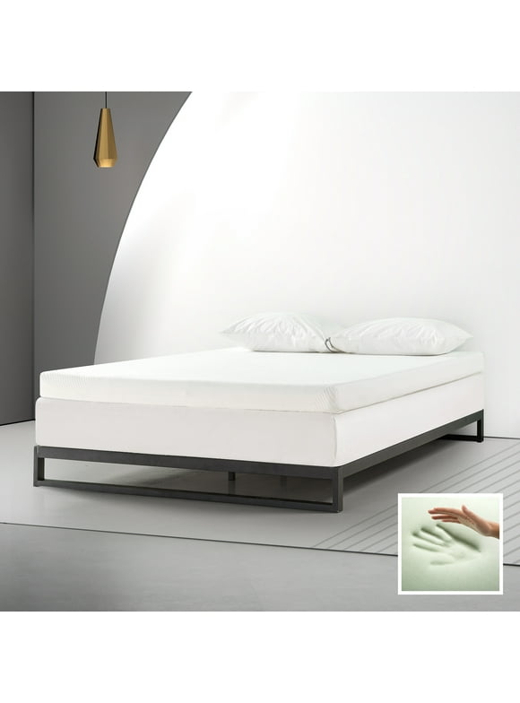 Zinus Spa Sensations 4" Memory Foam Mattress Topper with Theratouch, Queen