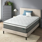 Zinus True Support 14" King Euro Top Medium Hybrid Mattress with Comfort Foam and Pocket Springs