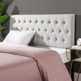 thumbnail image 1 of Zinus Trina Upholstered Metal Headboard, Light Grey, Full, 1 of 8