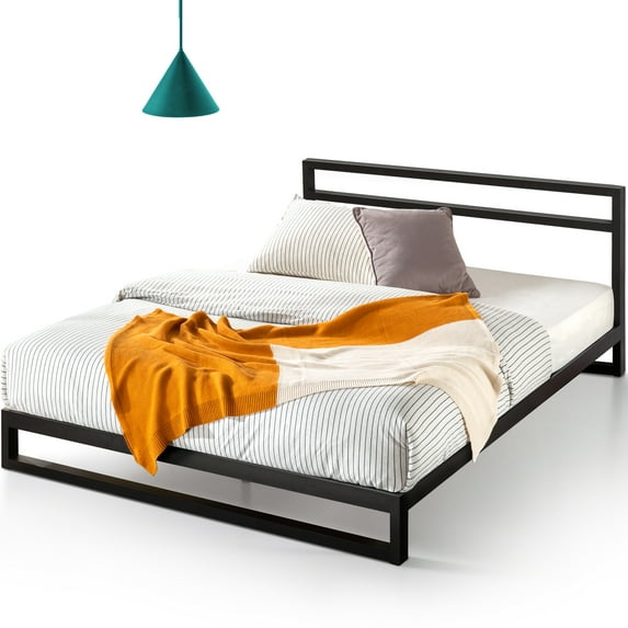 Zinus Trisha 27" Heavy Duty Metal Platform Bed with Headboard, Full