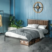 Zinus Wesley Metal Platform Bed Frame with Wood Slat Support, Twin