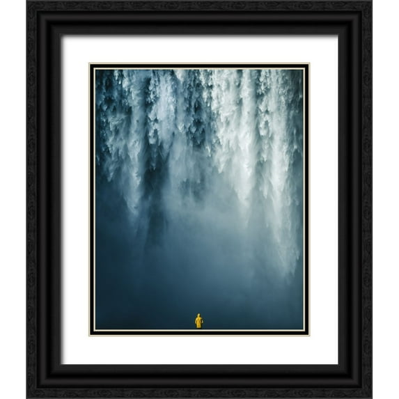 Ziomek, Witold 15x18 Black Ornate Wood Framed with Double Matting Museum Art Print Titled - Skogafoss
