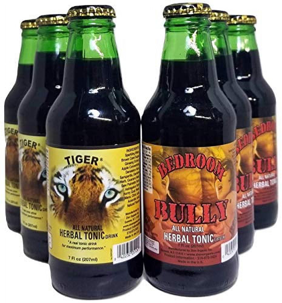 Zion Brand Herbal Tonic Variety 6Pack Tiger and Bedroom Bully 7 OZ