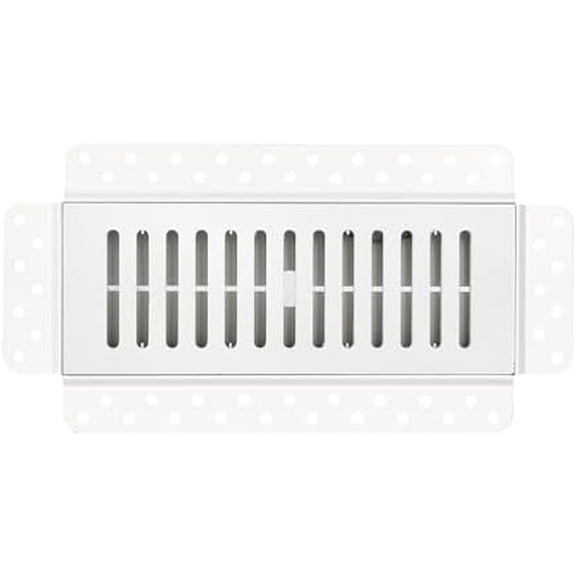 Zion Cold Air Return Vent Covers 4" x 10" Flush Mount Stainless Steel White Wall Register with Magnetic Closure$$Tools & Hardware Other