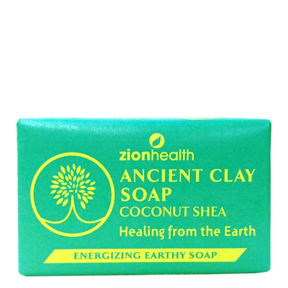 Zion Health Ancient Clay Bar Soap, Coconut Shea, 6 oz (170 g)