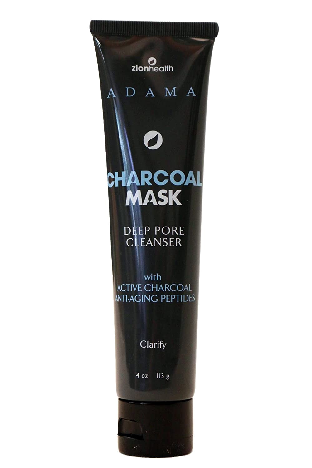 Zion Health Charcoal Face Mask - Intense Purifying Mask with volcanic clay-4oz