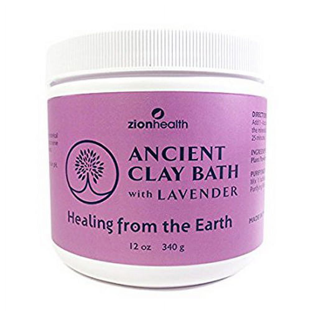 Zion Health Ancient Clay Bath With Lavender, 12 Oz