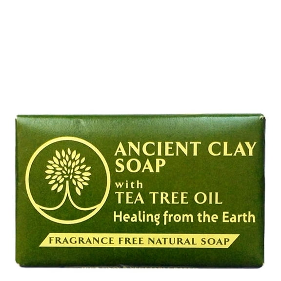 Zion Health Ancient Clay Fragrance Free Natural Soap with Tea Tree Oil - 6 oz