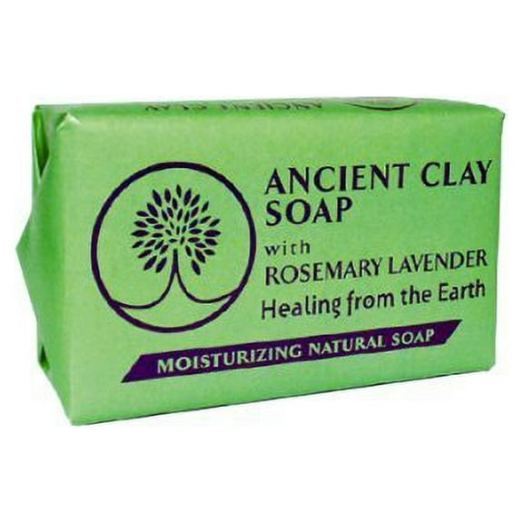 Zion Health Clay Soap Rosemary Lavender 6 oz Bar Pack of 2