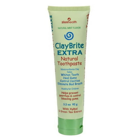 Zion Health Claybrite Extra Strength Toothpaste, 3.2 oz , 2 Pack