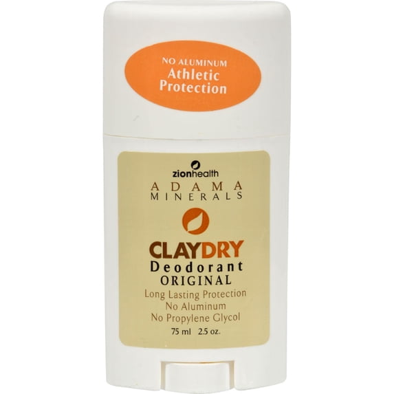 Zion Health Clay Dry Bold - Original Vegan Deodorant 2.8 Oz.