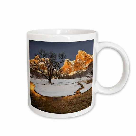 3drose, Zion in Winter., 11oz Mug