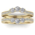 thumbnail image 1 of Zion Jewels 1.20 ct Round diamond engagment ring gaurd 14k yellow Gold Plated Best Gift for her, 1 of 4