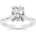 thumbnail image 1 of Zion Jewels3.00CT Radiant Cut Simulated Diamond Solitaire Engagement Ring For Women | 14K White Gold Plated, 1 of 4