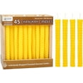 thumbnail image 1 of Zion Judaica Chanukkah Celebration 4" Beeswax Candles, Yellow, 45 Count, 1 of 3