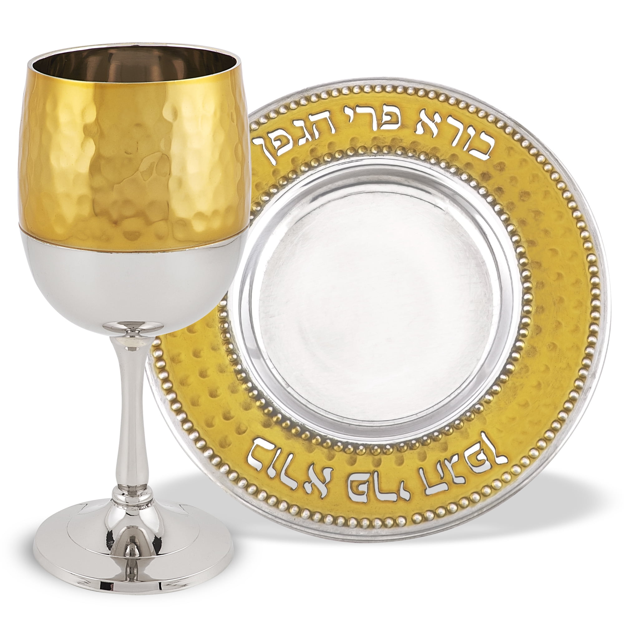 ミッチ　Xodas Goblet 24K Gold Fume Foot Amazon.com | Zodax Aperitivo Triangular Stemware or