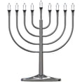 thumbnail image 1 of Zion Judaica Large Traditional Electric Hanukkah Menorah Powered by USB Cable Hanukkiah with LED Flame Shaped Bulbs Chanukah Lights Minorah Electronic Menorah Powred by USB Cable, 1 of 7