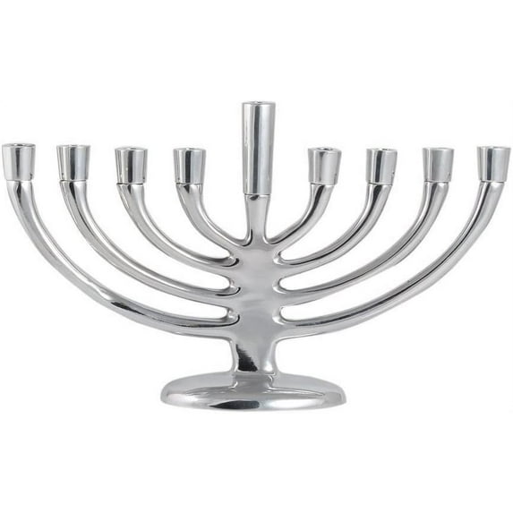 Zion Judaica Stylish Elegant Menorah Elegant Candle Minorah for Hanukkah Uses Standard Chanukah Candles
