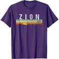 thumbnail image 1 of Zion National Park Camping Hiking Unisex T-Shirt for Men Women Kids Toddler,Purple Color,Size YL, 1 of 5