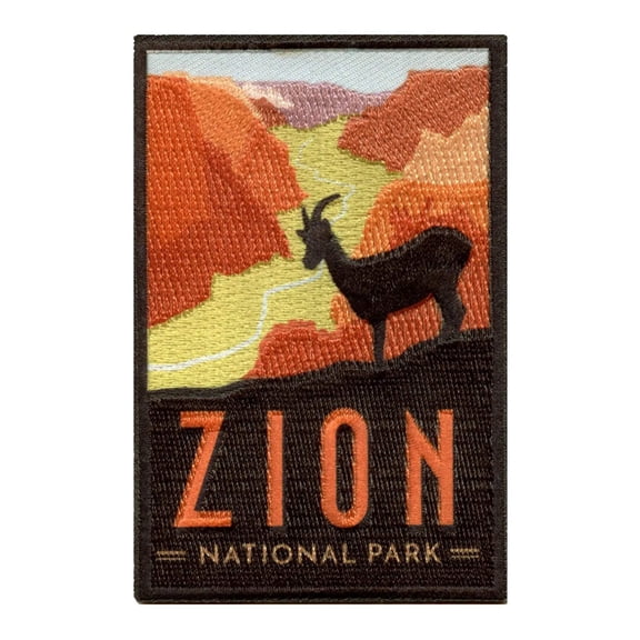 Zion National Park Patch Utah Travel Canyon Sublimated Iron On