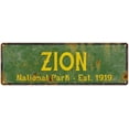 thumbnail image 1 of Zion National Park Rustic Metal 6x18 Sign Cabin Wall Decor 106180057001, 1 of 1
