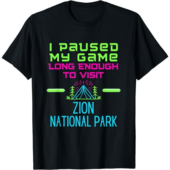 Zion National Park Shirt Women Gamer Kid National Park T-Shirt Black 2X-Large