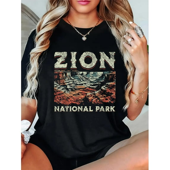 Zion National Park T-Shirt Zion National Park Utah USA Outdoor Vintage