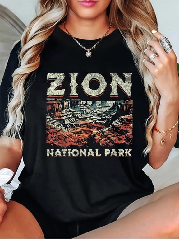Zion National Park T-Shirt Zion National Park Utah USA Outdoor Vintage