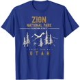 thumbnail image 1 of Zion National Park US Utah Unisex T-Shirt for Men Women Kids Toddler,Royal Blue Color,Size 3T, 1 of 5
