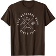 thumbnail image 1 of Zion National Park Utah Gifts Souvenir UT Unisex T-Shirt for Men Women Kids Toddler,Dark Chocolate Color,Size YXL, 1 of 5