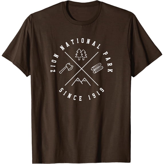 Zion National Park Utah Gifts Souvenir UT Unisex T-Shirt for Men Women Kids Toddler,Dark Chocolate Color,Size YXL