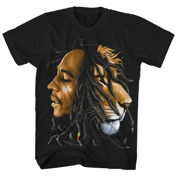 Zion Rootswear Men's Bob Marley Profiles T Shirt Black X-Large