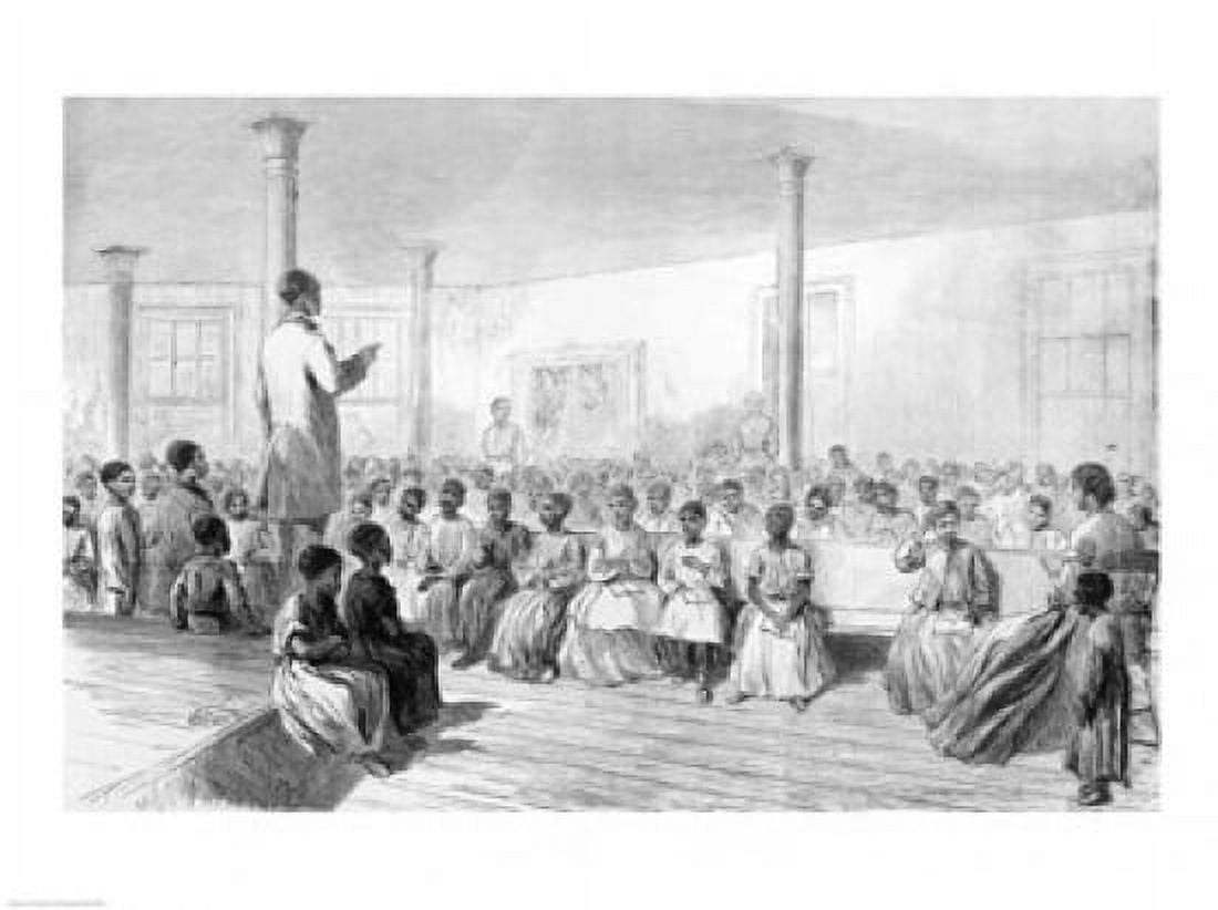 Zion School for Colored Children Canvas Art - Alfred r Waud (36 x 24)