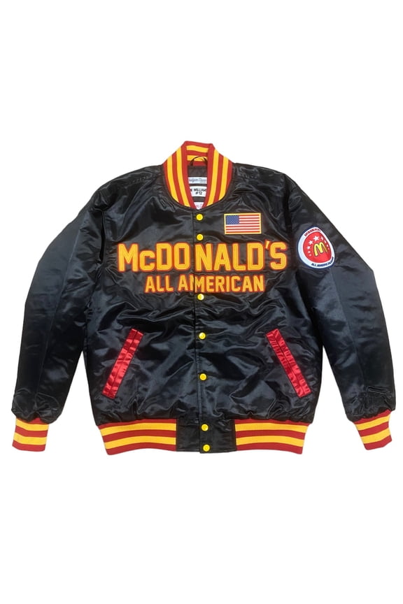 Zion Williamson Men's Headgear Classics McDonald's All American High School Satin Jacket (XXX-Large, Black)