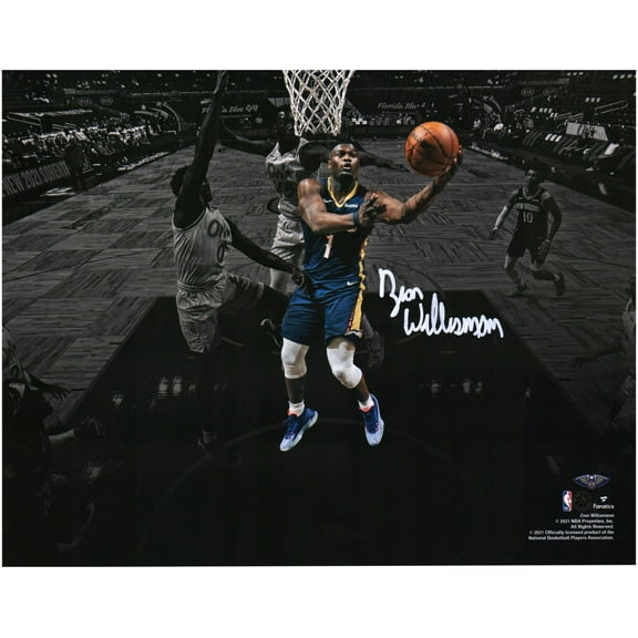 Zion Williamson New Orleans Pelicans Autographed 11" x 14" Reverse Layup vs. Orlando Magic Spotlight Photograph