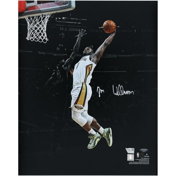 Zion Williamson New Orleans Pelicans Autographed 16" x 20" Team Color Spotlight Photograph - FanAuction - Fanatics Authentic Certified