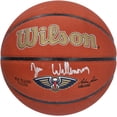 thumbnail image 1 of Zion Williamson New Orleans Pelicans Autographed Wilson Team Logo Basketball - Siliver Ink - Fanatics Authentic Certified, 1 of 2