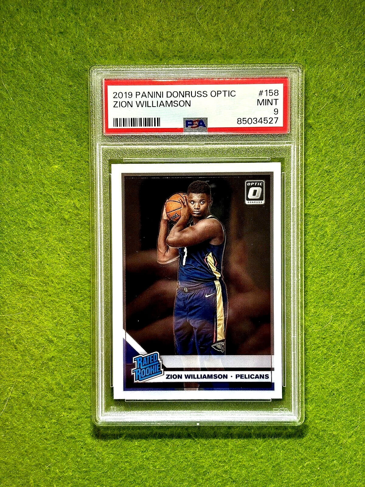 Zion Williamson OPTIC RATED ROOKIE CARD PSA 9 GRADED RC 2019 Donruss  PELICANS rc - Walmart.com