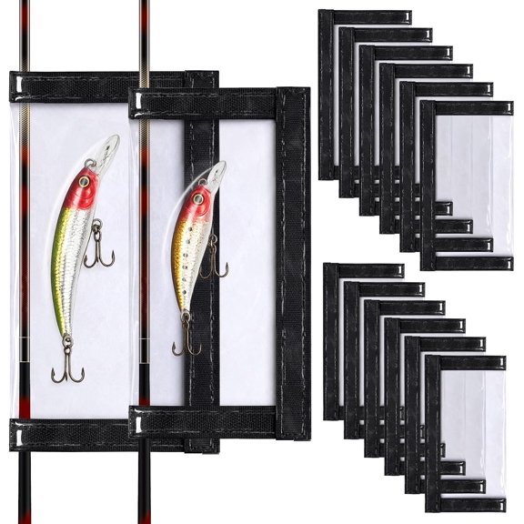 Ziopetru Thick Clear Fishing Lure Wraps with Hook & Loop Closure