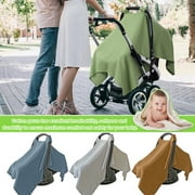 Zioy Car Seat Cover for Babies, Carseat Stroller Cover, Breathable & Lightweight, Fit Spring Summer/Hot Days