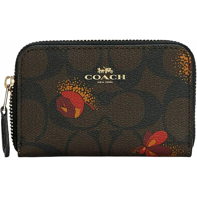 Zip around clearance coin case coach